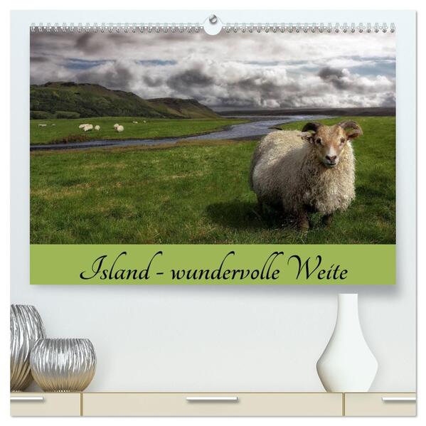 Island - wundervolle Weite (hochwertiger Premium Wandkalender 2026 DIN A2 quer) Kunstdruck in Hochglanz