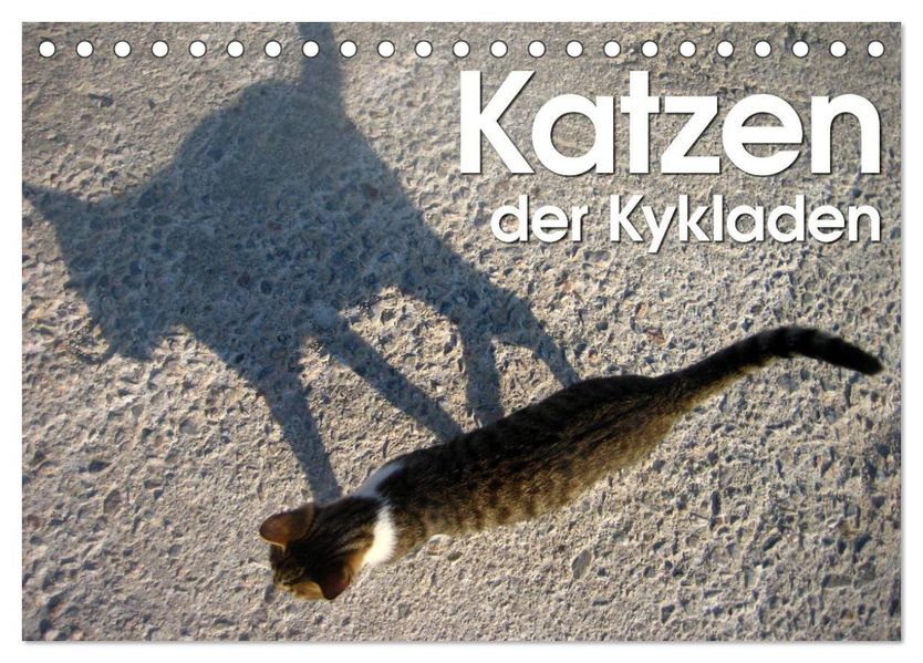 Katzen der Kykladen (Tischkalender 2026 DIN A5 quer) CALVENDO Monatskalender