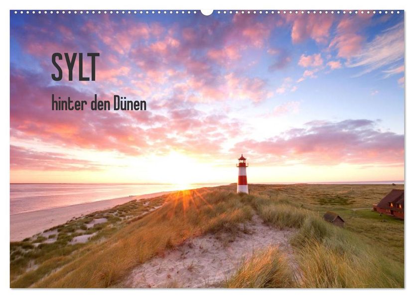 SYLT hinter den Dünen (Wandkalender 2026 DIN A2 quer) CALVENDO Monatskalender