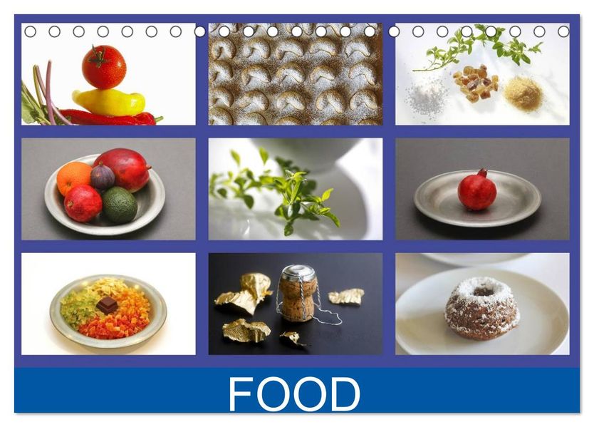 Food (Tischkalender 2026 DIN A5 quer) CALVENDO Monatskalender