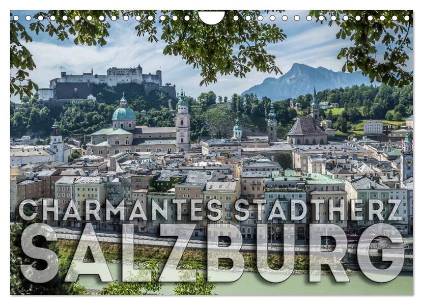Charmantes Stadtherz SALZBURG (Wandkalender 2026 DIN A4 quer) CALVENDO Monatskalender