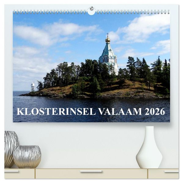 KLOSTERINSEL VALAAM 2026 (hochwertiger Premium Wandkalender 2026 DIN A2 quer) Kunstdruck in Hochglanz