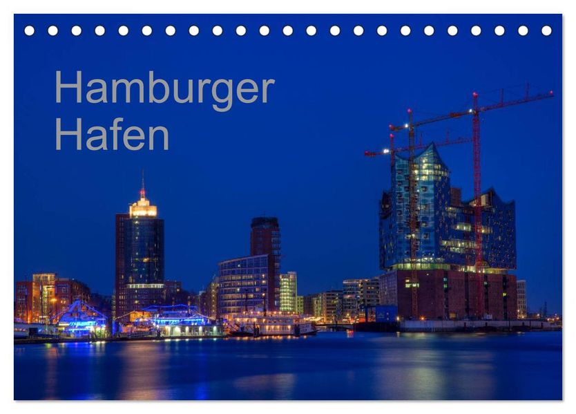 Hafen Hamburg (Tischkalender 2026 DIN A5 quer) CALVENDO Monatskalender