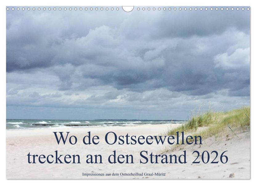 Wo de Ostseewellen trecken an den Strand 2026 (Wandkalender 2026 DIN A3 quer) CALVENDO Monatskalender