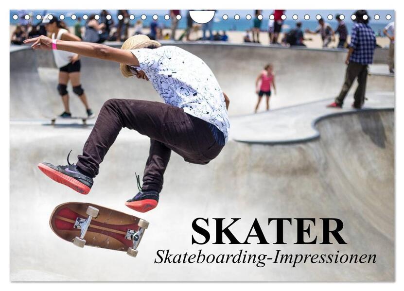 Skater. Skateboarding-Impressionen (Wandkalender 2026 DIN A4 quer) CALVENDO Monatskalender