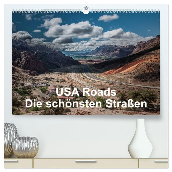 USA Roads (hochwertiger Premium Wandkalender 2026 DIN A2 quer) Kunstdruck in Hochglanz