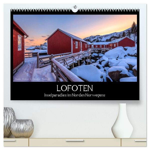 LOFOTEN - Inselparadies im Norden Norwegens (hochwertiger Premium Wandkalender 2026 DIN A2 quer) Kunstdruck in Hochglanz