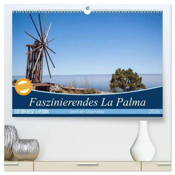 Faszinierendes La Palma (hochwertiger Premium Wandkalender 2026 DIN A2 quer) Kunstdruck in Hochglanz
