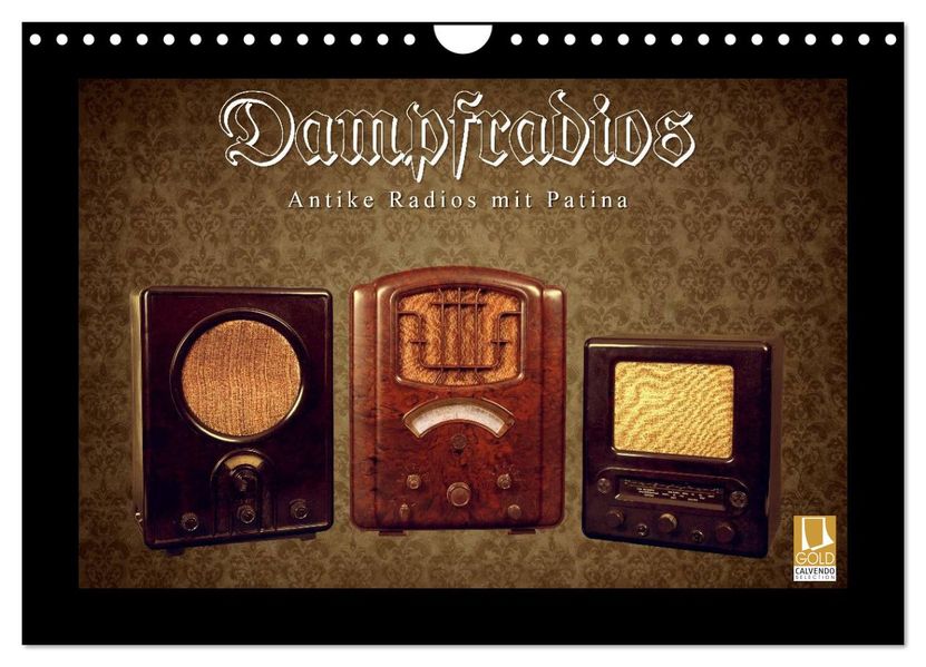 Dampfradios - Antike Radios mit Patina (Wandkalender 2026 DIN A4 quer) CALVENDO Monatskalender