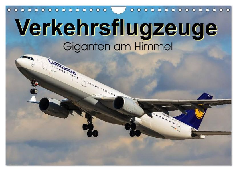 Verkehrsflugzeuge (Wandkalender 2026 DIN A4 quer) CALVENDO Monatskalender