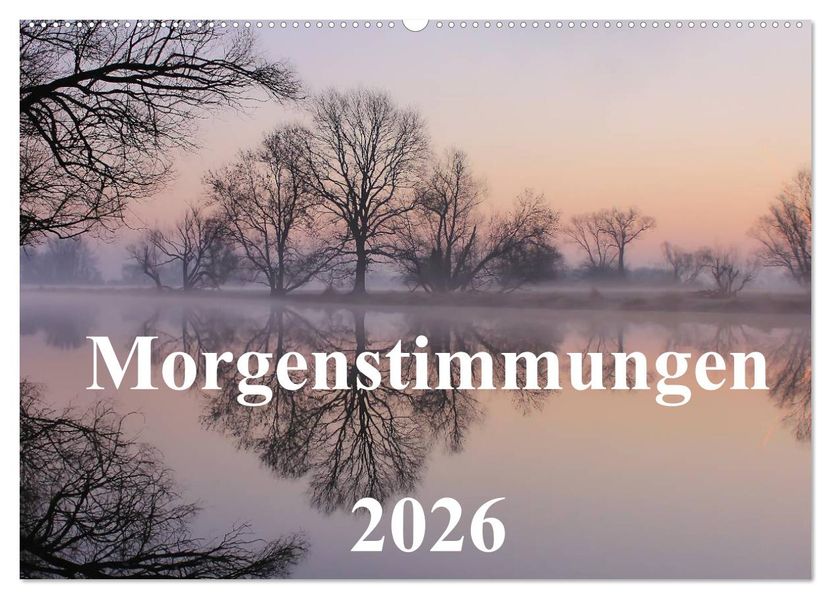 Morgenstimmungen 2026 (Wandkalender 2026 DIN A2 quer) CALVENDO Monatskalender