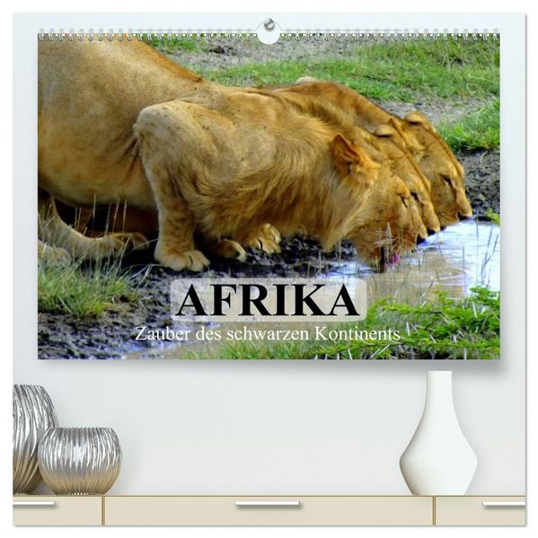 Afrika. Zauber des schwarzen Kontinents (hochwertiger Premium Wandkalender 2026 DIN A2 quer) Kunstdruck in Hochglanz