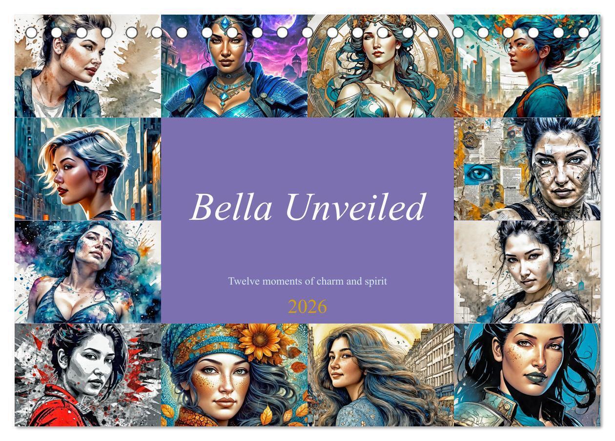 Bella Unveiled - Twelve moments of charm and spirit (Desk Calendar 2026 DIN A5 landscape) CALVENDO 12 Month DeskCalendar