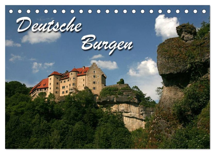 Deutsche Burgen (Tischkalender 2026 DIN A5 quer) CALVENDO Monatskalender