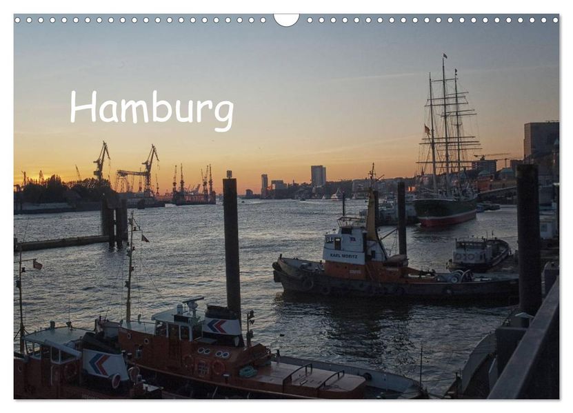 Hamburg (Wandkalender 2026 DIN A3 quer) CALVENDO Monatskalender
