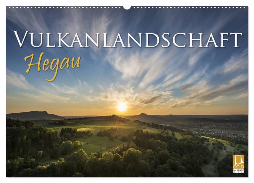 Vulkanlandschaft Hegau 2026 (Wandkalender 2026 DIN A2 quer) CALVENDO Monatskalender