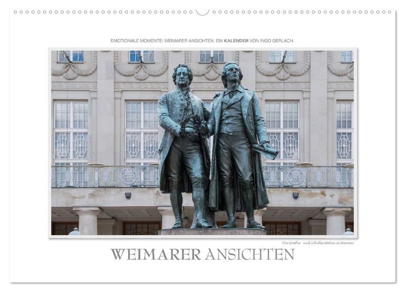Emotionale Momente: Weimarer Ansichten. (Wandkalender 2026 DIN A2 quer) CALVENDO Monatskalender