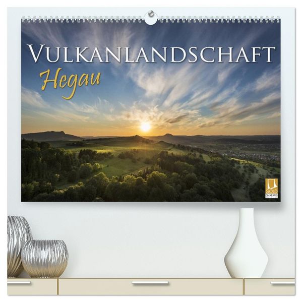 Vulkanlandschaft Hegau 2026 (hochwertiger Premium Wandkalender 2026 DIN A2 quer) Kunstdruck in Hochglanz
