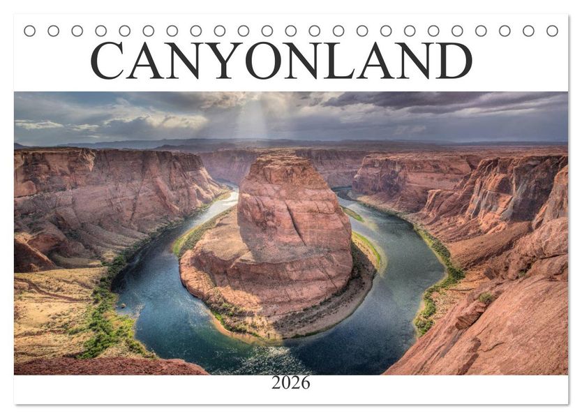 CANYONLAND USA (Tischkalender 2026 DIN A5 quer) CALVENDO Monatskalender