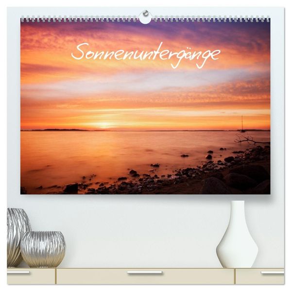 Sonnenuntergänge (hochwertiger Premium Wandkalender 2026 DIN A2 quer) Kunstdruck in Hochglanz