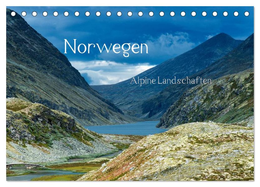 Norwegen - Alpine Landschaften (Tischkalender 2026 DIN A5 quer) CALVENDO Monatskalender