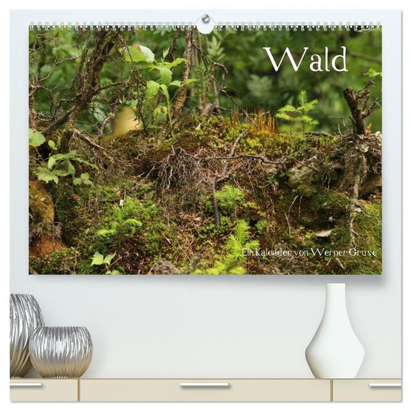 Wald (hochwertiger Premium Wandkalender 2026 DIN A2 quer) Kunstdruck in Hochglanz