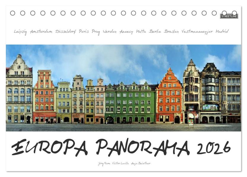 Europa Panorama 2026 (Tischkalender 2026 DIN A5 quer) CALVENDO Monatskalender