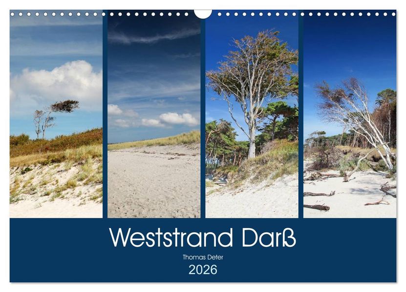 Weststrand Darß (Wandkalender 2026 DIN A3 quer) CALVENDO Monatskalender