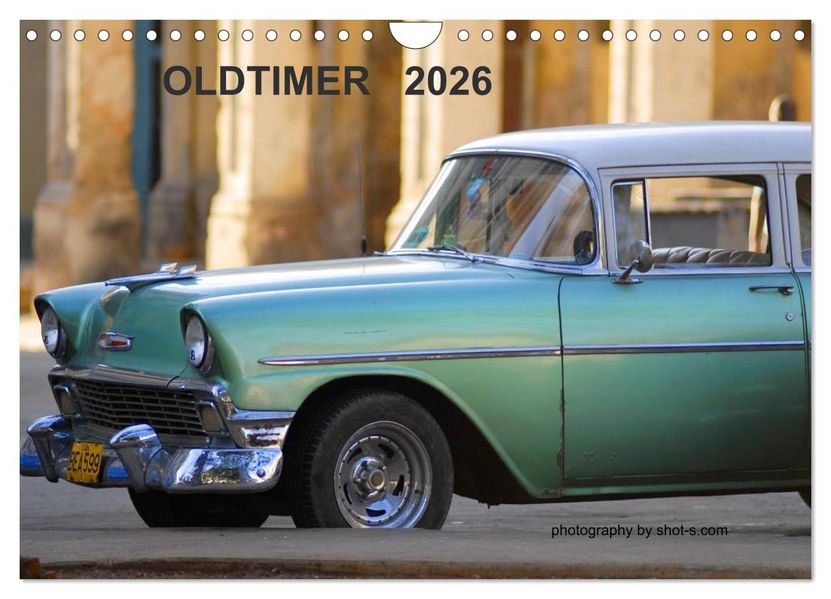 OLDTIMER 2026 (Wandkalender 2026 DIN A4 quer) CALVENDO Monatskalender