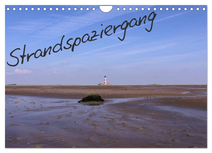 Strandspaziergang / Geburtstagskalender (Wandkalender 2026 DIN A4 quer) CALVENDO Monatskalender