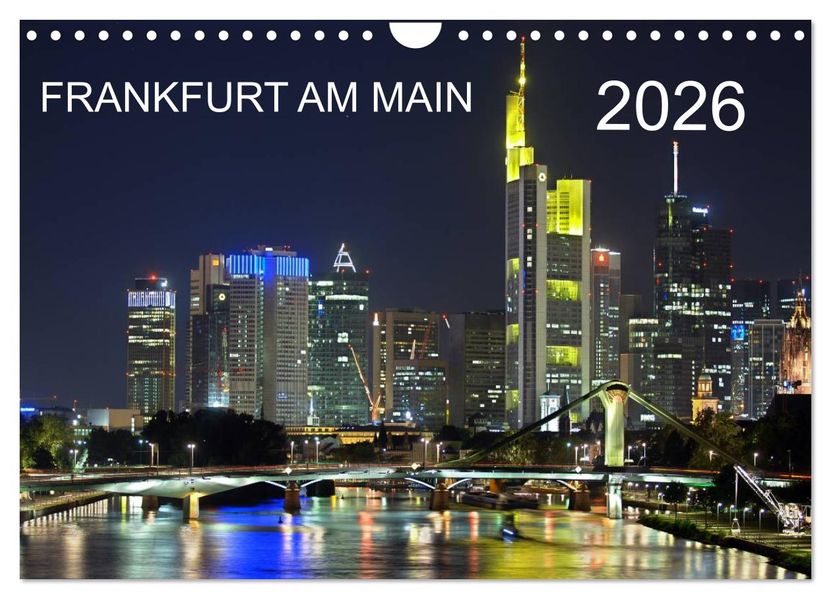 Frankfurt am Main (Wandkalender 2026 DIN A4 quer) CALVENDO Monatskalender
