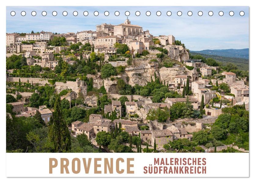 Provence: Malerisches Südfrankreich (Tischkalender 2026 DIN A5 quer) CALVENDO Monatskalender