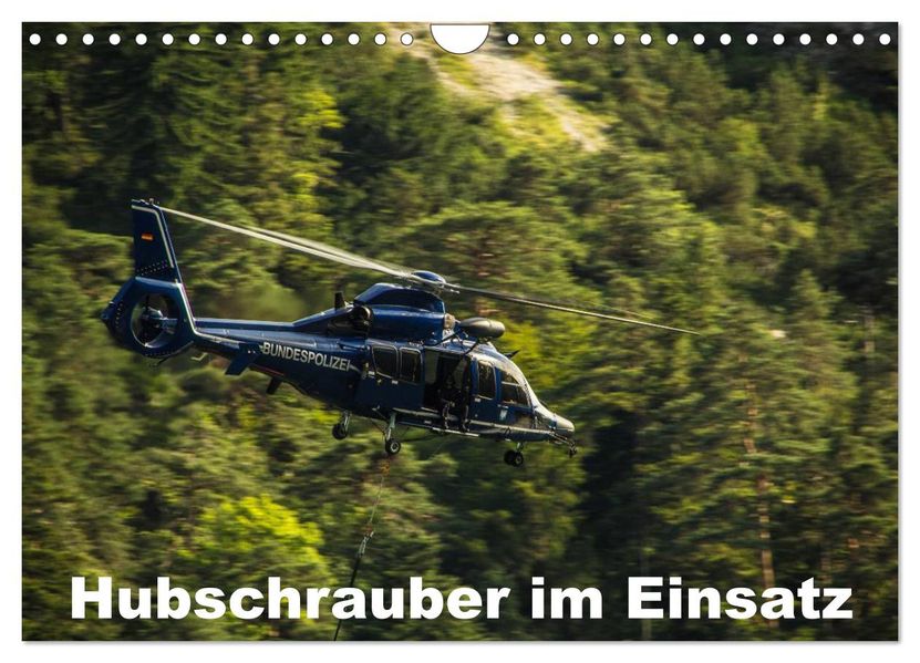 Hubschrauber im Einsatz (Wandkalender 2026 DIN A4 quer) CALVENDO Monatskalender