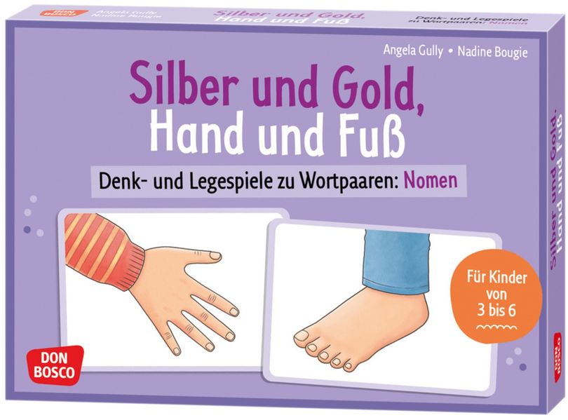 Silber und Gold Hand und Fuß