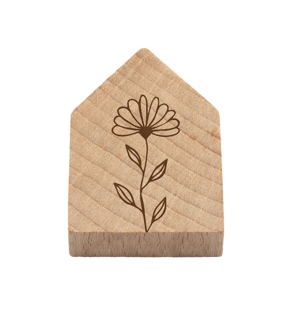 Magnetisches Holzhaus Blüte