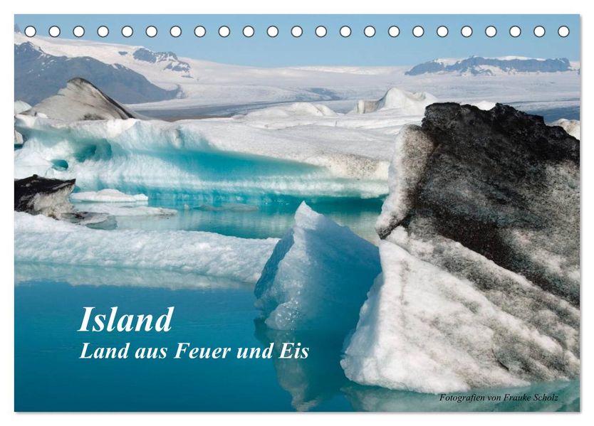 Island (Tischkalender 2026 DIN A5 quer) CALVENDO Monatskalender