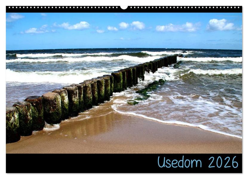 Usedom 2026 (Wandkalender 2026 DIN A2 quer) CALVENDO Monatskalender