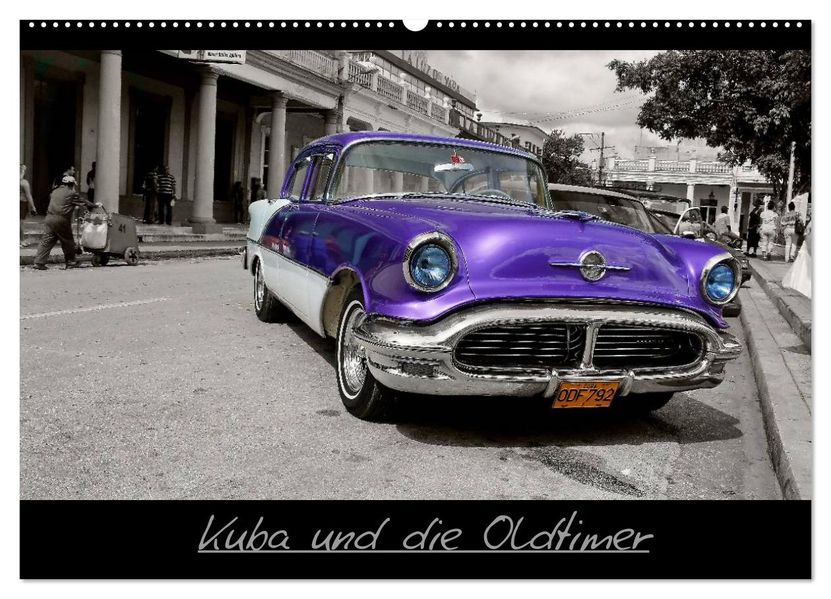 Kuba und die Oldtimer (Wandkalender 2026 DIN A2 quer) CALVENDO Monatskalender
