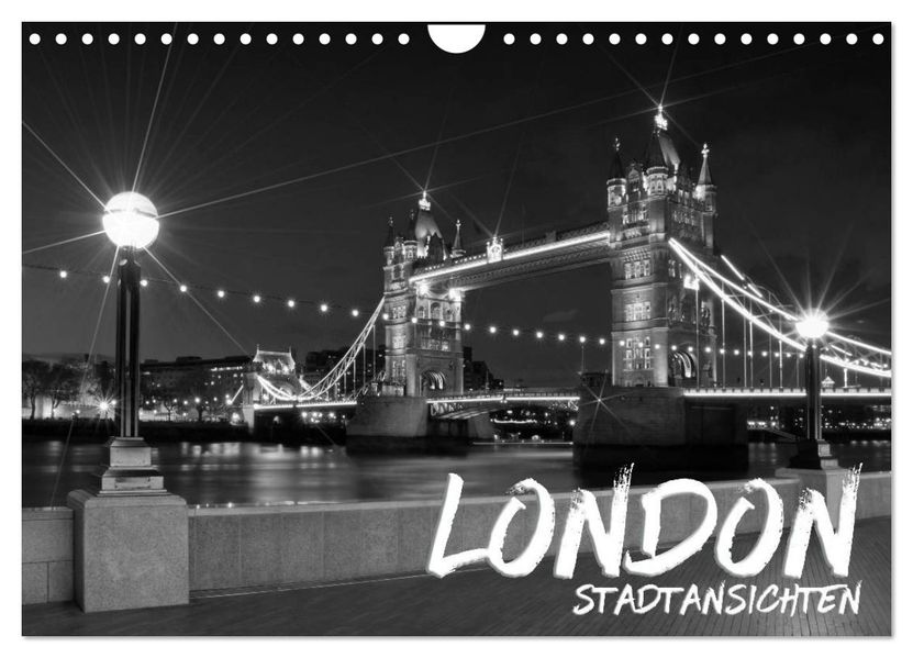 LONDON Stadtansichten (Wandkalender 2026 DIN A4 quer) CALVENDO Monatskalender