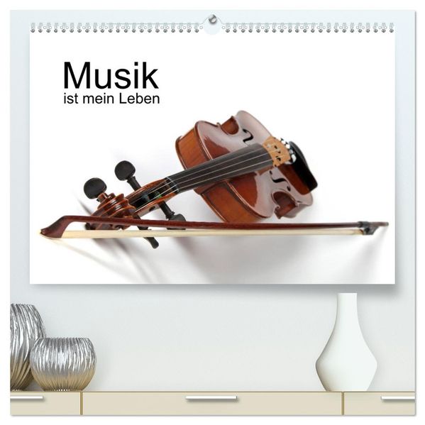 Musik ist mein Leben (hochwertiger Premium Wandkalender 2026 DIN A2 quer) Kunstdruck in Hochglanz
