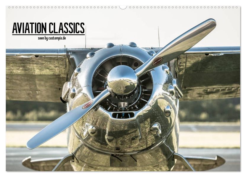 AVIATION CLASSICS seen by custompix.de (Wandkalender 2026 DIN A2 quer) CALVENDO Monatskalender