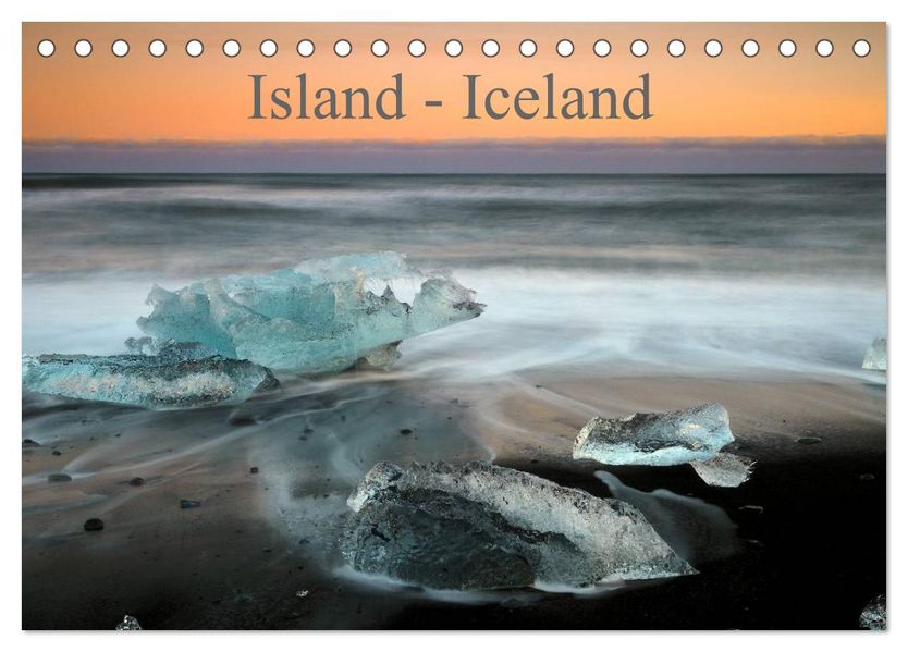 Island - Iceland (Tischkalender 2026 DIN A5 quer) CALVENDO Monatskalender