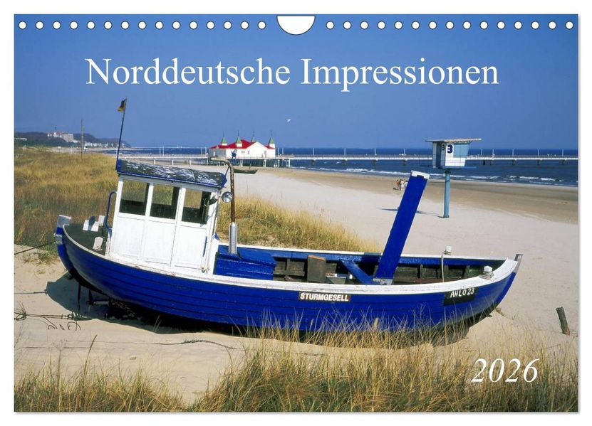 Norddeutsche Impressionen (Wandkalender 2026 DIN A4 quer) CALVENDO Monatskalender
