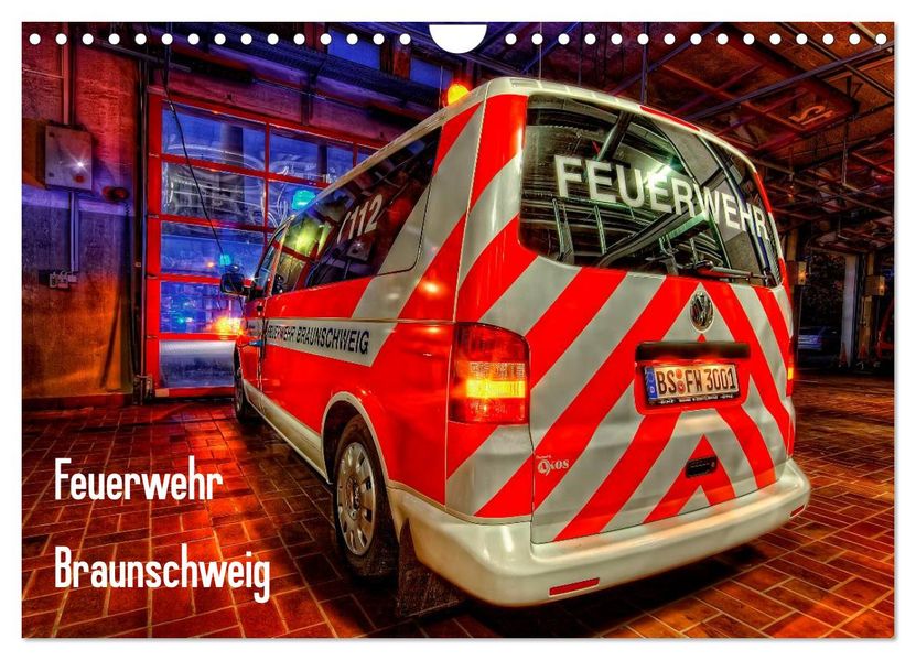 Feuerwehr Braunschweig (Wandkalender 2026 DIN A4 quer) CALVENDO Monatskalender
