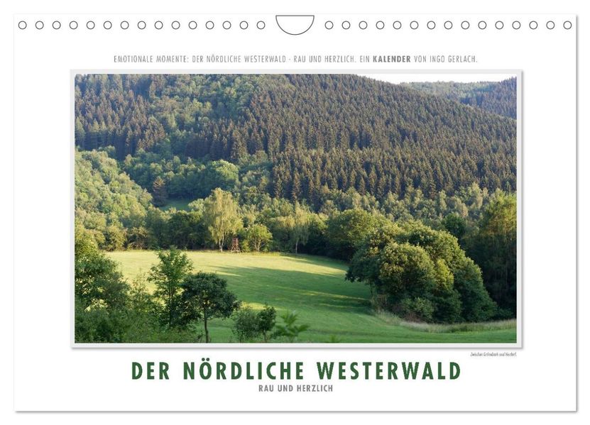 Emotionale Momente: Der nördliche Westerwald - rau und herzlich. (Wandkalender 2026 DIN A4 quer) CALVENDO Monatskalender