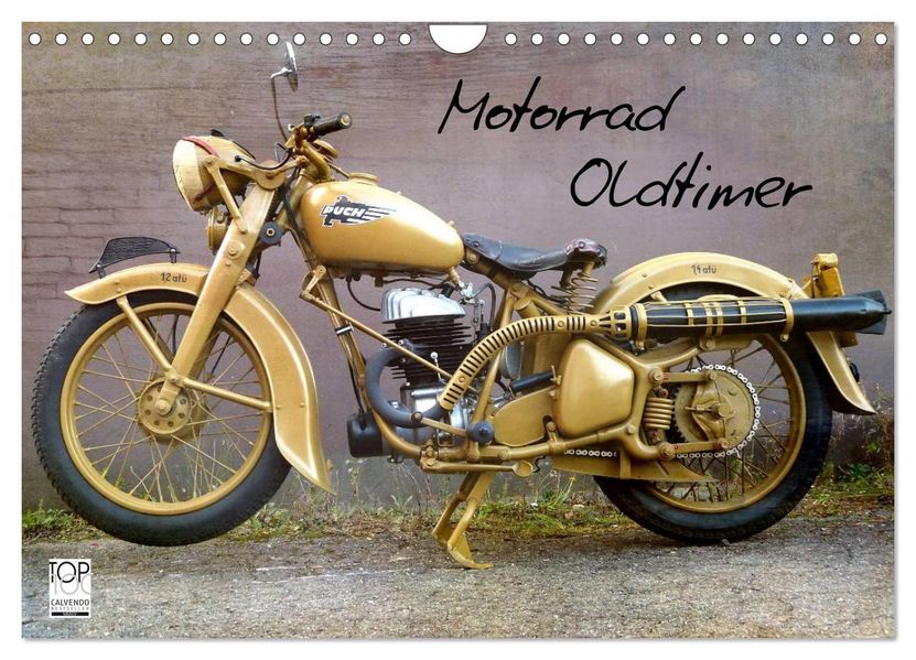Motorrad Oldtimer (Wandkalender 2026 DIN A4 quer) CALVENDO Monatskalender