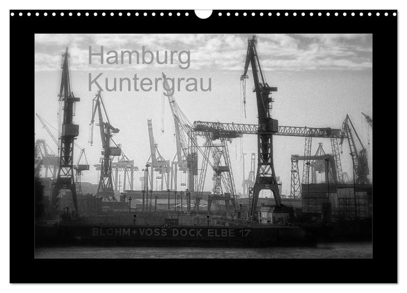 Hamburg Kuntergrau (Wandkalender 2026 DIN A3 quer) CALVENDO Monatskalender