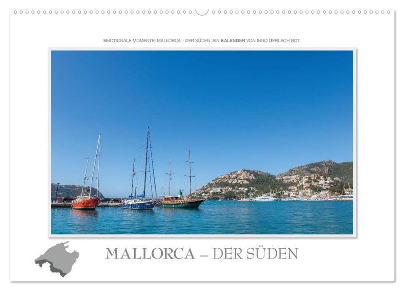 Emotionale Momente: Mallorca - der Süden. (Wandkalender 2026 DIN A2 quer) CALVENDO Monatskalender