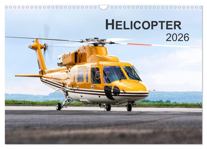 Helicopter 2026 (Wandkalender 2026 DIN A3 quer) CALVENDO Monatskalender