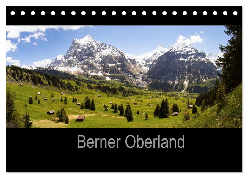 Berner Oberland (Tischkalender 2026 DIN A5 quer) CALVENDO Monatskalender
